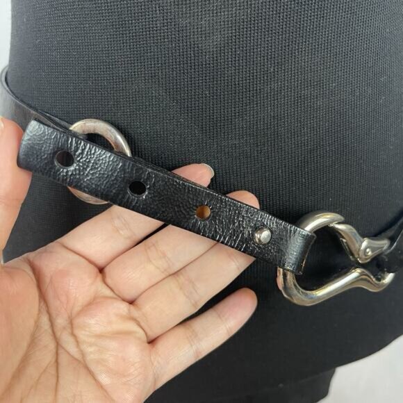 Women's Brave Made In Canada Unique Hard to Find Belt, Size 34 Black - Picture 6 of 11